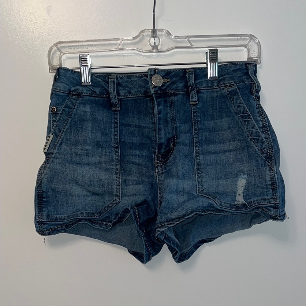 Five Star General Denim Blue Women's Shorts